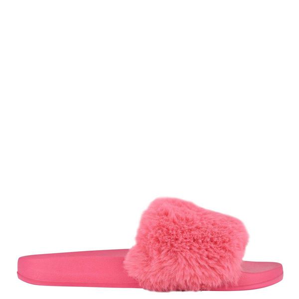 Nine West Stayhome Cozy Flat Pink Slippers | South Africa 26B33-3O64